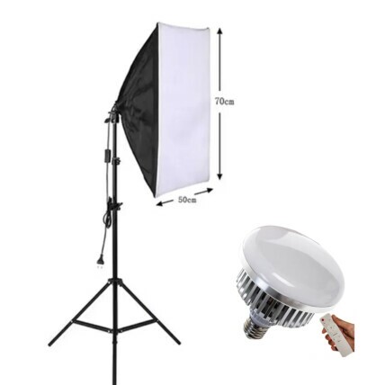 Kit Softbox + Lampada Led Estúdio Luz Continua Tripe 2 metros 1