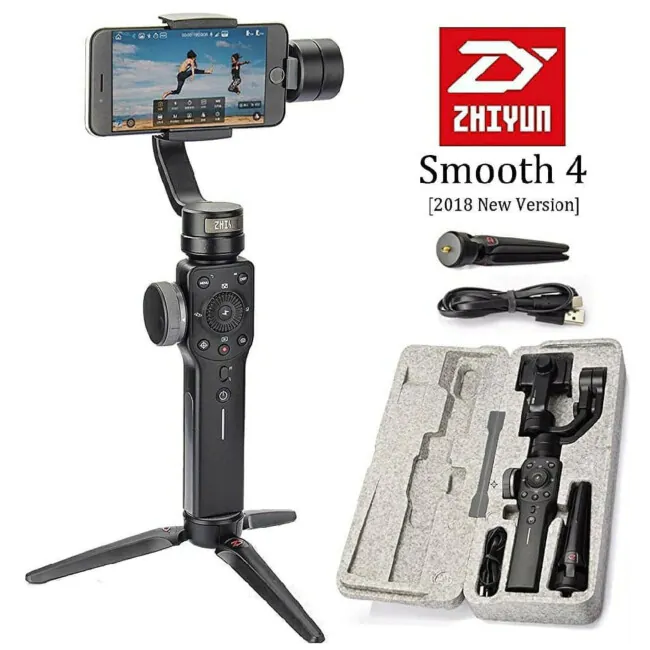 ZHIYUN smooth4 スマホスタビライザー Gimbal Smooth 4 Zhiyun estabilizador celular profissional