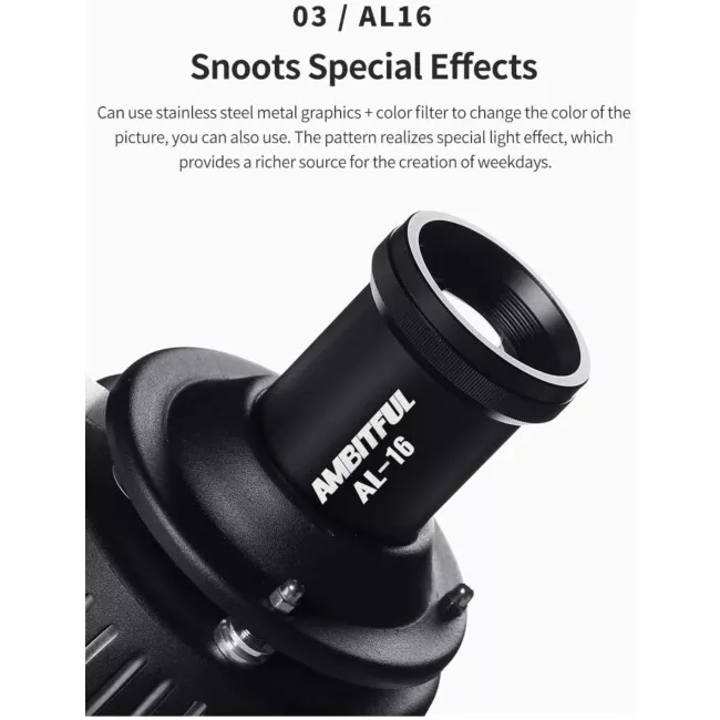 Kit Spot Óptico AmbitFul AL-16 | Lumitecfoto