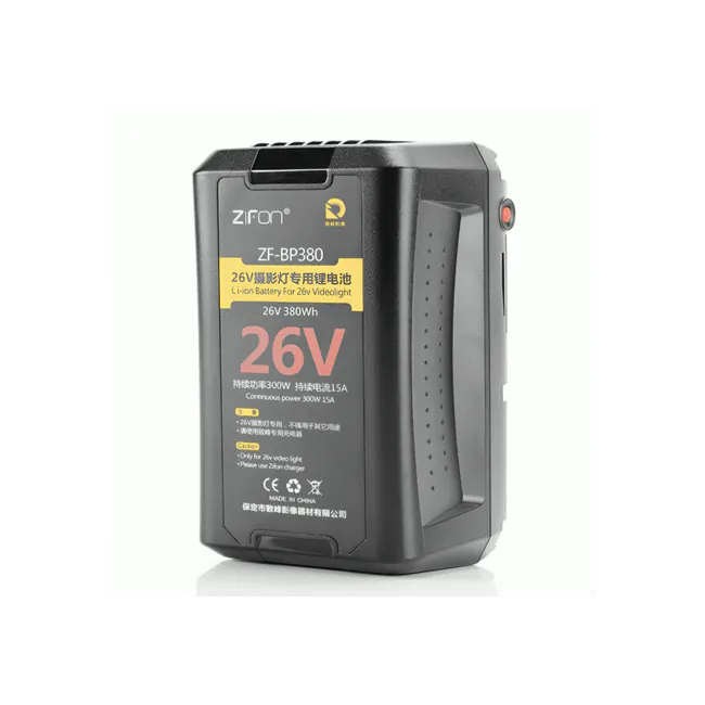 Bateria 26V ZF-BP380 Encaixe V-Mount | Lumitecfoto