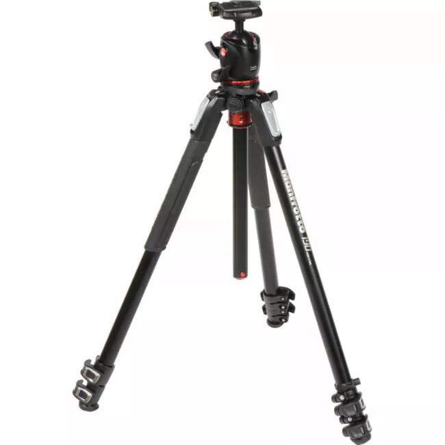 Manfrotto Tripé de alumínio MK190XPRO3-BHQ2 com Ball Head XPRO e