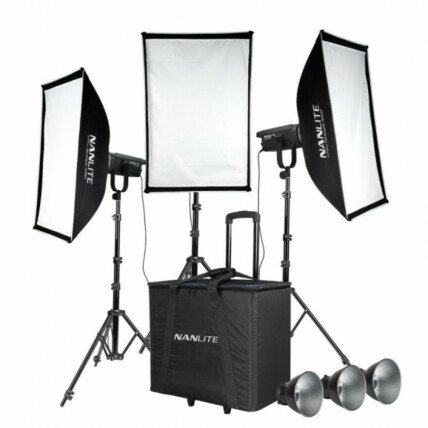 Nanlite FS-150 Três Kits Com Tripé 1