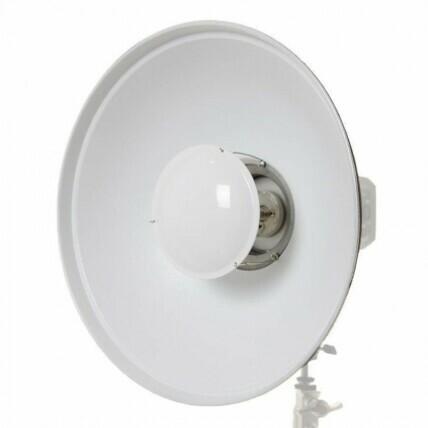 Beauty Dish com tela difusora removível 30cm-Branco