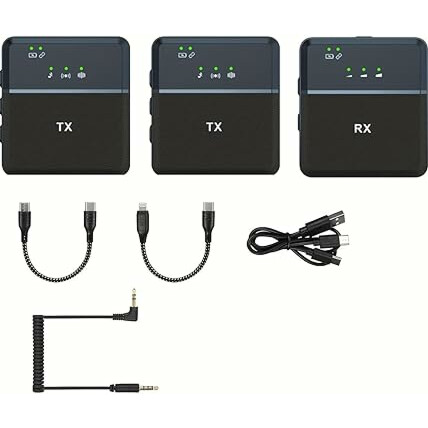 Microfone de entrevista sem fio SX9 portátil para câmera e celular 1