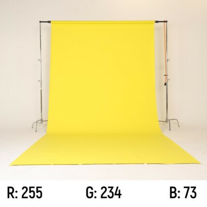 Fundo Fotográfico Papel 50 Amarelo 2,70x10m