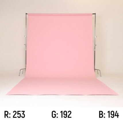 Fundo Fotográfico Papel 170 Rosa Bebê 2,70x10m