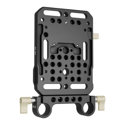 ZGCINE VR-Kit 1 Placa De Bateria De Montagem V-Lock Com Braçadeira De Haste Dupla de 15 mm