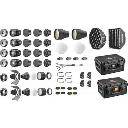 Luz LED RGB Godox KNOWLED MS60R kit de 4 luzes 8