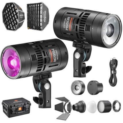 Kit de Iluminação LED RGB Godox KNOWLED MS60R (2 Luzes) 1