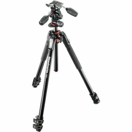 Manfrotto Tripé de alumínio MK190XPRO3-3W com cabeça de 3 vias 1