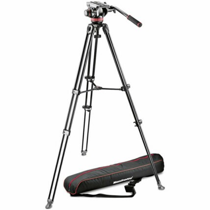 Manfrotto tripé MVK502AM-1 com cabeça fluida eplate 504PLONG 1