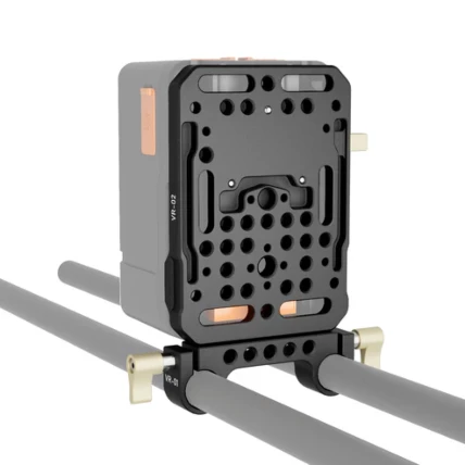 ZGCINE VR-Kit 1 Placa De Bateria De Montagem V-Lock Com Braçadeira De Haste Dupla de 15 mm