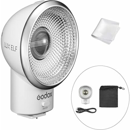 Godox Lux Elf Retro Camera Flash, controle óptico S1/S2, 5 níveis de flash na câmera 1