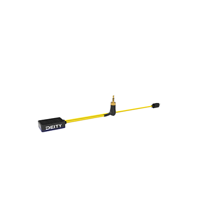 Deity Microfones RX-Link com bloqueio de ângulo reto 3,5 mm TRS macho para cabo XLR macho de ângulo reto 1