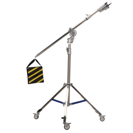 Girafa com rodinhas Tripé com braço E-reise LS3050 rodizio 
