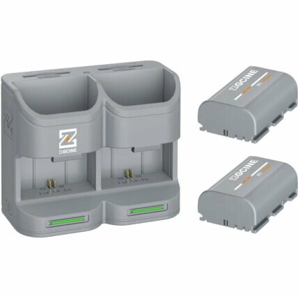 Kit de carregamento para viagem ZGCINE com 2 baterias PC2-LPE6P