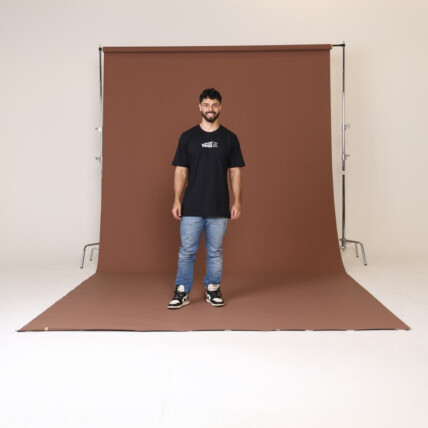Fundo Fotográfico Papel 20 Marron Escuro 2,70x10m