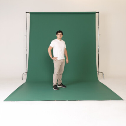 Fundo Fotográfico Papel 12 Verde Escuro Profundo 2,70x10m