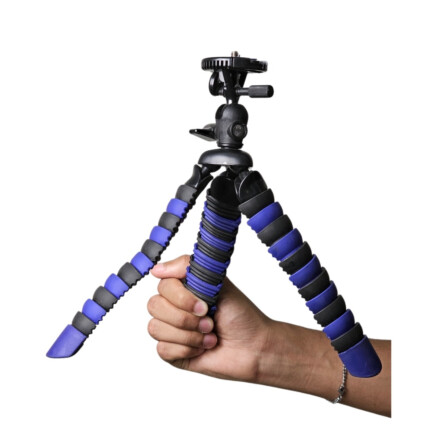 Mini Tripé Flexível ajustável -Azul escuro (USADO)