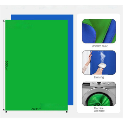 Fundo E-reise BC10 com cores verde e azul chroma key