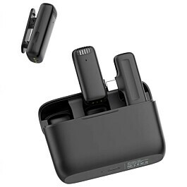 Microfone de lapela sem fio Ulanzi J12 entrada USB-C